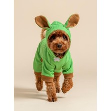 Kemique Matcha Bunny Kulaklı Köpek Tulumu Kıyafeti