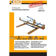 PremiumPort Yeşil Lazerli Kesim Long 100 Seramik Granit Fayans Kesme Makinası