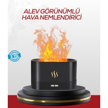 K-yonlineticaret LED Işıklı Buhar Makinesi Alev Efektli Kumandalı Oda Nemlendirici - KY002K-6PXKN3