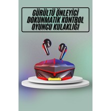 K-yonlineticaret Dokunmatik Kontrol Tws Işıklı Kulakiçi Bluetooth Kulaklık Kablosuz Oyuncu Kulak - KY002K-6PRK5