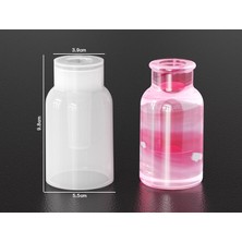 Hobiflex Silikon Kalıp Taş Tozu Ithal Küçük Dekoratif Düz Vazo Kalıbı Epoksi Reçine HB60-0179