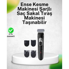 K-yonlineticaret Paslanmaz Bıçaklı Şarjlı ve Sessiz Saç Sakal Kesme Makinesi – Ev Kullanımı - KY002K-6PQ3A