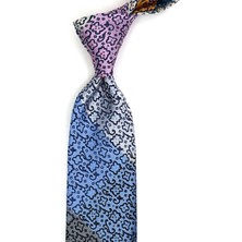 Kravatkolik Motif Desen Çok Renkli Patchwork Klasik Kravat KK13405