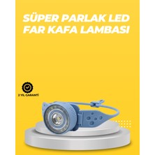 K-yonlineticaret Kampçı Kafa Lambası Su Geçirmez Çok Modlu LED - KY002K-6PWXD5