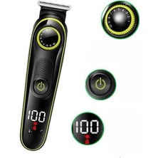 5 Başlıklı Şarjlı Tıraş Makinesi LED Ekran Saç Sakal Ense Tıraşına Uygun  - MS002J-6MVP9