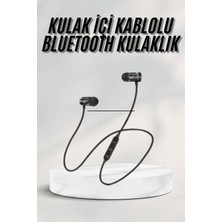 K-yonlineticaret Sports Mıknatıslı Siyah Bluetooth Kulaklık Kablolu Uzun Pil Ömrü - KY002K-6PRJF8