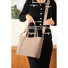 Just Polo Kadın Vizon El ve Omuz ÇANTASI-BD6046