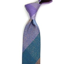 Kravatkolik Kum Desen Çok Renkli Patchwork Klasik Kravat KK13389