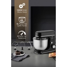 Allians Pratik ve Şık Siyah Standlı Mikser, Güçlü ve Kullanışlı Tasarım