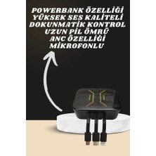 K-yonlineticaret Powerbank Kulaklık ve 7 Kordonlu Akıllı Saat Çoklu Şarj Girişi Bluetooth Bağl - KY002K-6PMDO