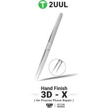 2uul TW02 El Işçiliği 3d-X Desenli Hassas Anti-Statik Düz Uçlu Entegre Cımbızı