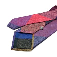 Kravatkolik Kum Desen Çok Renkli Patchwork Klasik Kravat KK13375