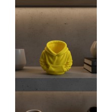 Eco Lounge Sarı Hoodie Kalemlik 10X10 cm Masa Üstü Düzenleyici