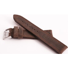 Fado&  Fosil  Uyumlu  Greyzı Deri   Saat Kordonu   22   mm   (  391  )