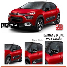 Tuning Vadisi Citroen C3 Batman Yarasa Ayna Kapağı Parlak Siyah Abs 2016 2017 2018 2019 2020 2021