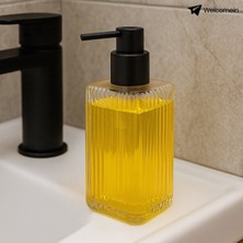 Welcomein Cam Sıvı Sabunluk – Şık Tasarım, Pompalı Cam Dispenser, Banyo ve Mutfak Kullanımı Için