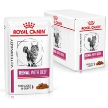 Petneed Royal Canin Renal Beef Yaş Kedi Maması 85 gr x 12 Adet
