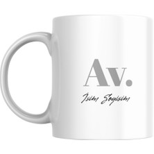 Avukatlara Özel Isim ve Soyisim Baskılı Kupa Bardak,kişiye Özel Baskılı Kupa Bardak