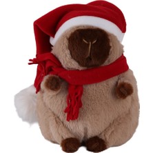 Nilly Toys 6213 Yılbaşı Şapkalı 28 cm Kahverengi Kapibara