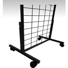 Md Vitrin Dekorasyon 60*150 cm Tekerlekli Pano Stant , Aksesuar Standı, Duvar Panosu, Çok Amaçlı Stant