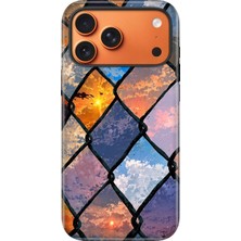 Senada iPhone 17 Pro Velvet Kılıf Lansman Içi Kadife Temalı Desenli Silikon Vintage Tel Örgü