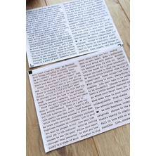 Kolbi Craft 4 Parça Scrapbook Sticker Seti Yazı Cümle Kelime Vintage Bullet Journal Sticker Seti