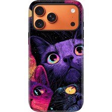 Senada iPhone 17 Pro Max Uyumlu Kılıf Lansman Içi Kadife Temalı Desenli Silikon Cat Portre