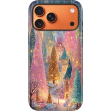 Senada iPhone 17 Pro Velvet Kılıf Lansman Içi Kadife Temalı Desenli Silikon Yaldızlı GECE-8566