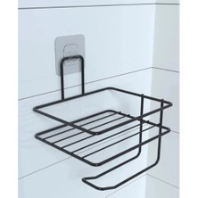 Eco Lounge Pratik Yapışkanlı Metal Tuvalet Kağıdı Tutucu