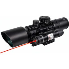 farissu M9 LS3-10X42E Profesyonel Optik Nişangah Seti - 3-10X Yakınlaştırma, Işıklı Mil-Dot ve Entegre Işaretleyici Modülü