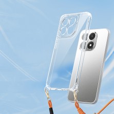 Ecruz 15T Kılıf Airbagli Takılabilir Askı Aparatlı Zore Snap Silikon Kapak - Şeffaf