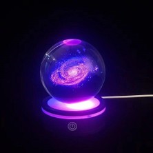 Eco Lounge Usb'li Samanyolu Tasarımlı Dönen Cam Küre