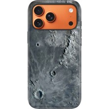 Senada iPhone 17 Pro Max Uyumlu Kılıf Lansman Içi Kadife Temalı Desenli Silikon Ay Yüzeyi