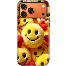 Senada iPhone 17 Pro Max Uyumlu Kılıf Lansman Içi Kadife Temalı Desenli Silikon Emojismile