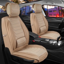 Castor Otomotiv Mercedes Cls Uyumlu Ön Arka 5 Li Set Miami Serisi Deri Oto Koltuk Kılıfı Bej Renk Cstr