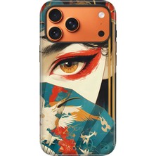 Senada iPhone 17 Pro Velvet Kılıf Lansman Içi Kadife Temalı Desenli Silikon Yakuza Kız