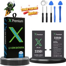 x Premium Iphone 8 Batarya Xpremium Pil Süper Yüksek Kapasiteli Güçlendirilmiş 3350 Mah