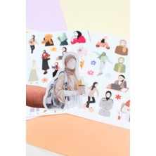 Kolbi Craft 58 Adet Hijab Girl Sticker Seti Bullet Journal