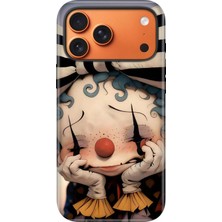 Senada iPhone 17 Pro Velvet Kılıf Lansman Içi Kadife Temalı Desenli Silikon Palyaço