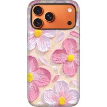 Senada iPhone 17 Pro Max Uyumlu Kılıf Lansman Içi Kadife Temalı Desenli Silikon Paint Botanical