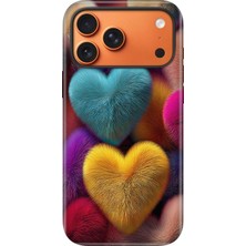 Senada iPhone 17 Pro Max Uyumlu Kılıf Lansman Içi Kadife Temalı Desenli Silikon Hearts
