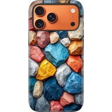 Senada iPhone 17 Pro Max Uyumlu Kılıf Lansman Içi Kadife Temalı Desenli Silikon Kayalıklar