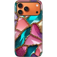 Senada iPhone 17 Pro Max Uyumlu Kılıf Lansman Içi Kadife Temalı Desenli Silikon Yaldız Ametist