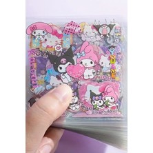 Kolbi Craft 25 Parça 125 Adet Şeffaf My Melody Sticker Seti Sanrio Kuromi Pompom Purin Cinnamaroll Hello Kitty