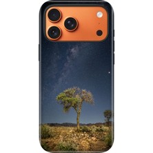 Senada iPhone 17 Pro Velvet Kılıf Lansman Içi Kadife Temalı Desenli Silikon Yıldızların Altında