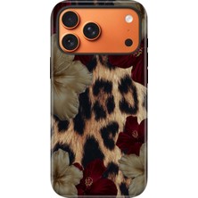 Senada iPhone 17 Pro Velvet Kılıf Lansman Içi Kadife Temalı Desenli Silikon Flo-Leopard