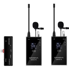 Ckmova UM100 Kit6 Uhf Kablosuz Mikrofon, 2 Verici + 1 Lightning Alıcı ile Birlikte