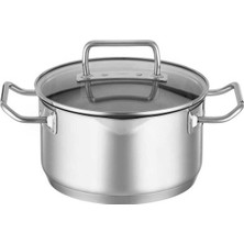 Allians Paslanmaz Çelik Derin Tencere 20 Cm, Dayanıklı ve Şık Mutfak Gereci