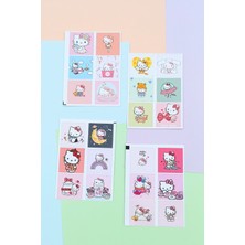 Kolbi Craft 48 Adet Hello Kitty Sticker Sevimli Sticker Kare Sticker Laptop Sticker Sanrio Sticker Seti