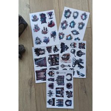 Kolbi Craft 50 Adet Gothic Sticker Seti Bullet Journal Scrapbook Laptop Sticker Gotik Bundle